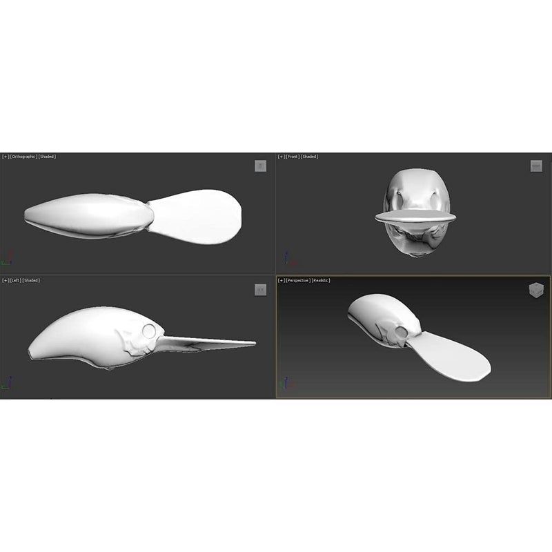 wLure 10 Blank Unpainted Deep Diver Crankbait Fishing Lures with Free Eyes UPC733 - Image 4